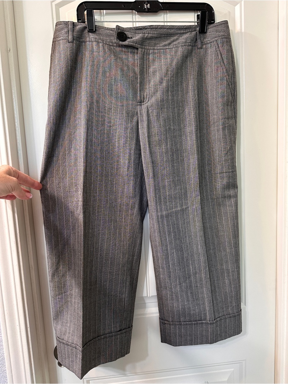 AGB Gray Pinstripe Trousers